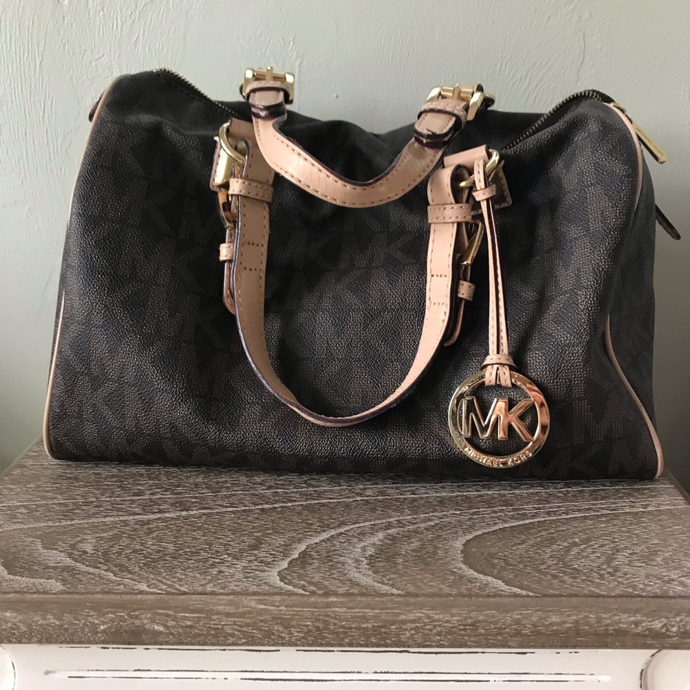 Michael Kors brown monogram bag